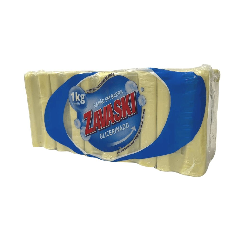 Sabão em Pedra Glicerinado Zavaski 200gr com 5 unidades - e - dona