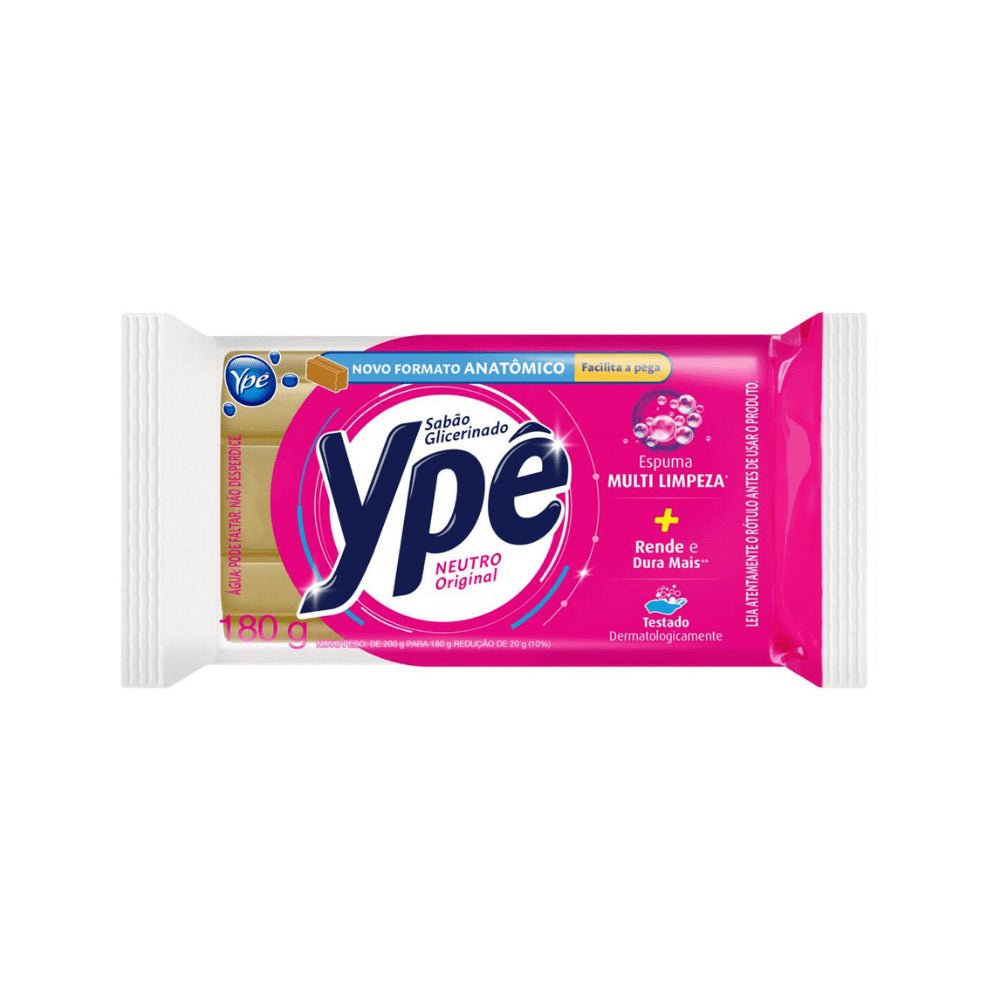 Sabão em Pedra Neutro Glicerinado Ypê 180g 1 unidade - e - dona