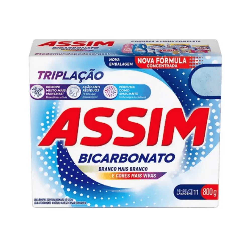 Sabão em Pó Assim Tripla Ação 800g - e - dona