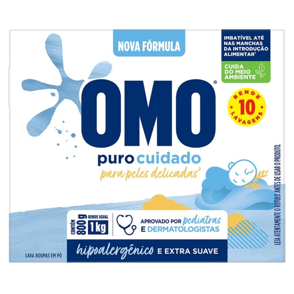 Sabão em Pó OMO Puro Cuidado 1,6kg - e - dona