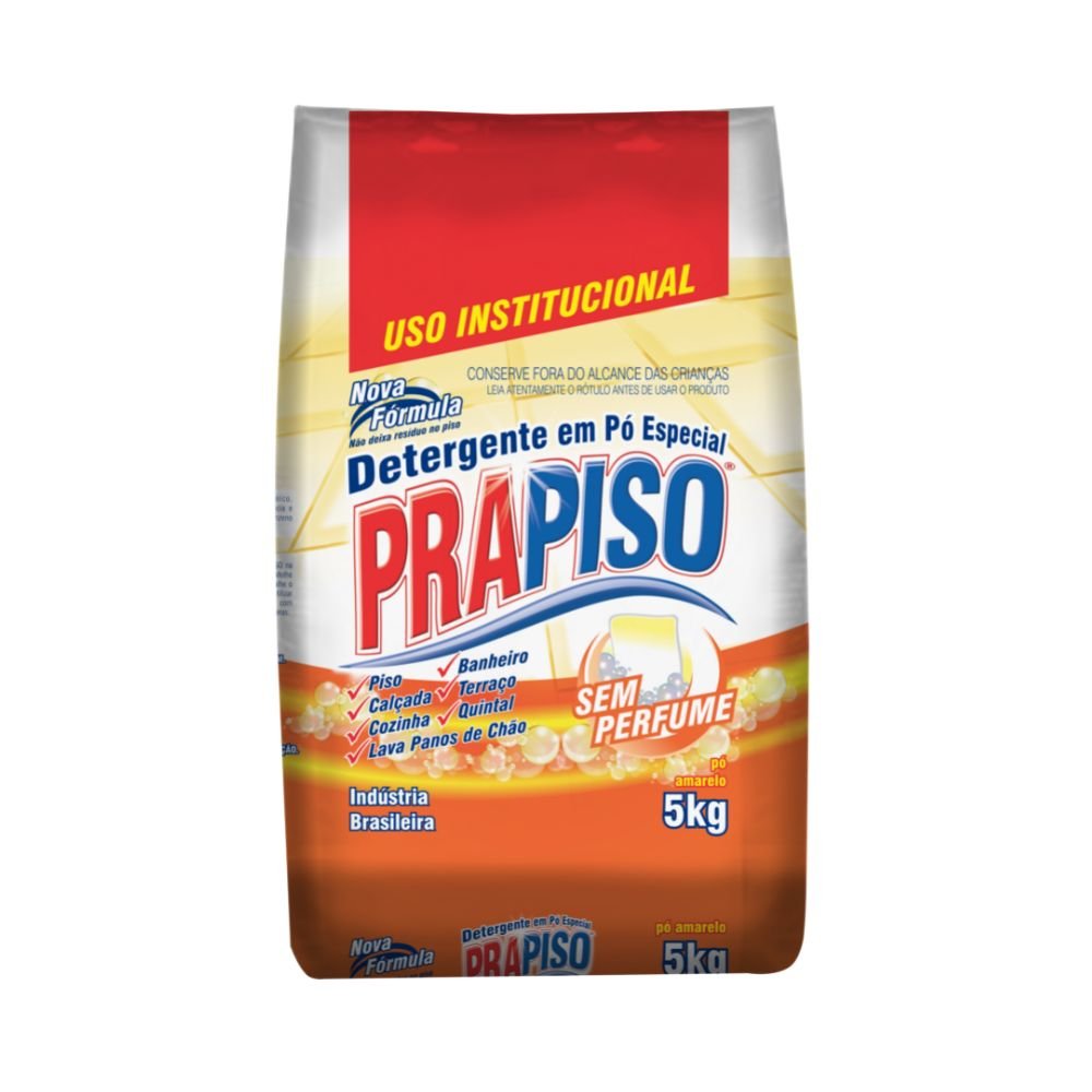 Sabão em Pó sem perfume PraPiso 5kg - e - dona