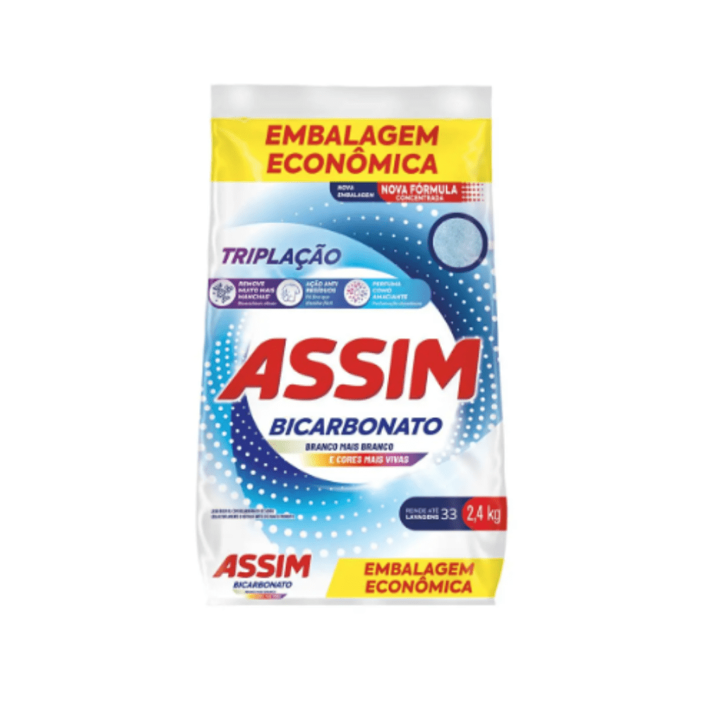 Sabão em Pó Triplação Assim pacote econômico 800g - e - dona