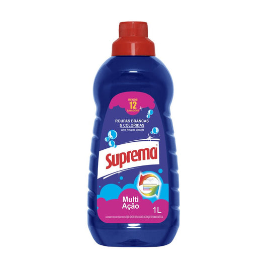 Sabão Líquido Lava Roupas Multi Ação Suprema 1 litro - e - dona
