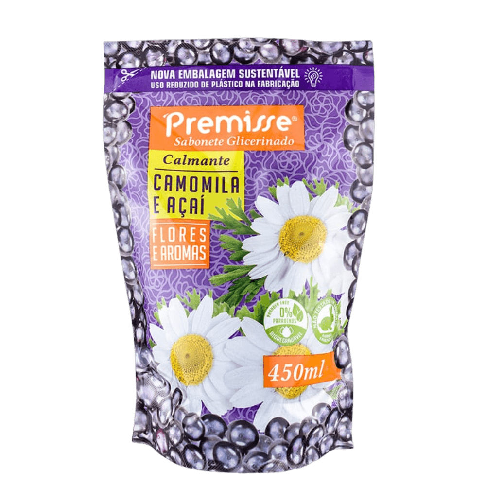 Sabonete 450ml Açaí e Camomila Premisse - e - dona