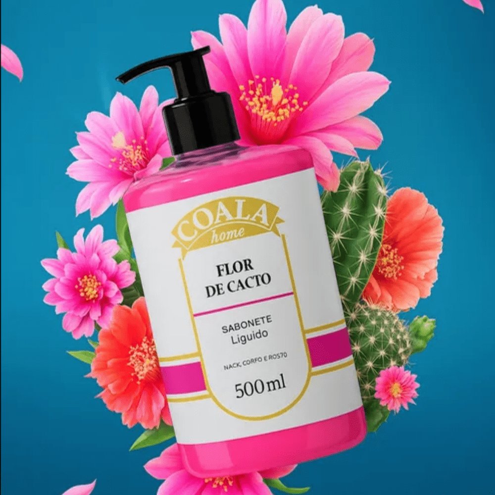 Sabonete 500ml Flor de Cacto Coala - e - dona