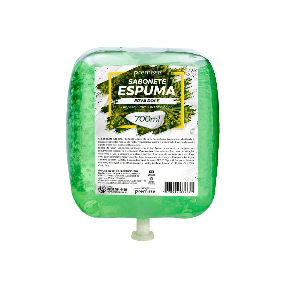 Sabonete Espuma Erva Doce Premisse Refil de 700ml - e - dona