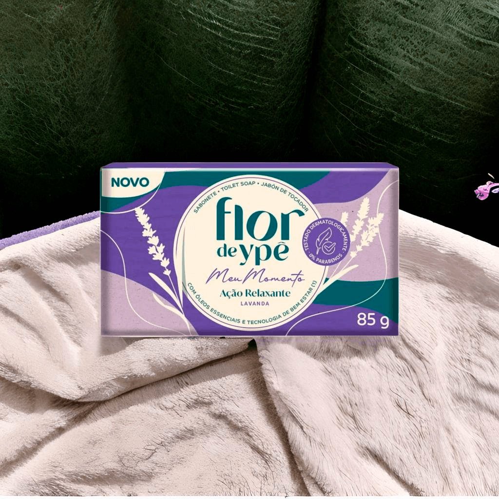 Sabonete Flor de Ypê Meu Momento 85g Fragrância de Lavanda - 1 unidade - e - dona