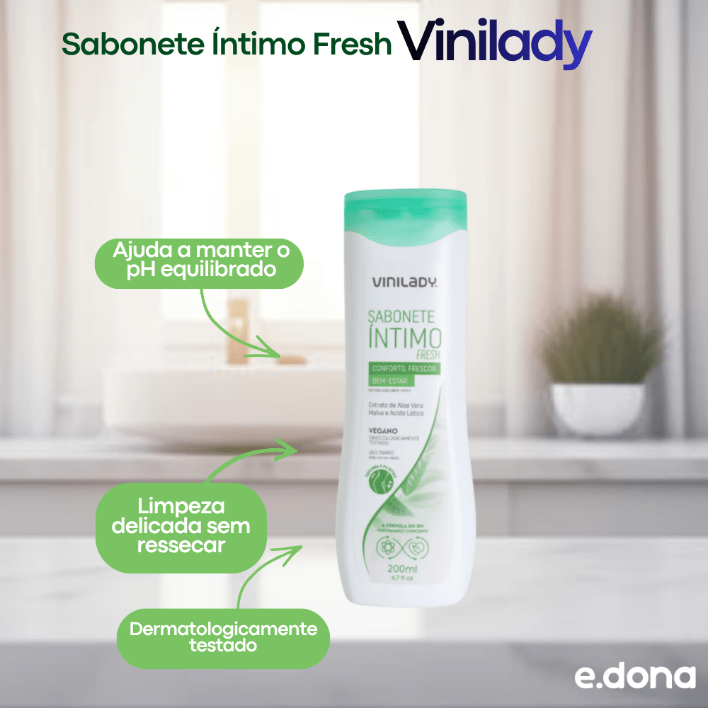 Sabonete Íntimo Fresh Vinilady 200ml - e - dona