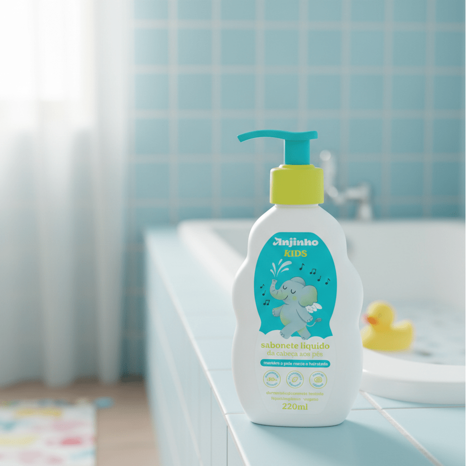 Sabonete Líquido 220ml Anjinho Kids - e - dona