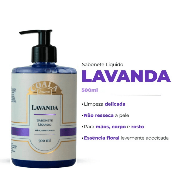 Sabonete líquido Lavanda 500ml Coala - e - dona