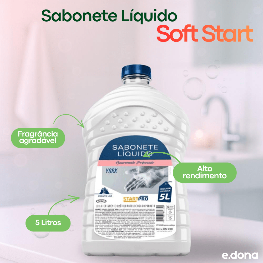 Sabonete Líquido Soft Start 5 Litros - e - dona