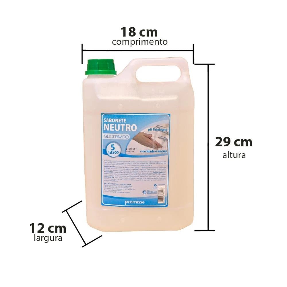 Sabonete Neutro Glicerinado Premisse 5 litros - e - dona