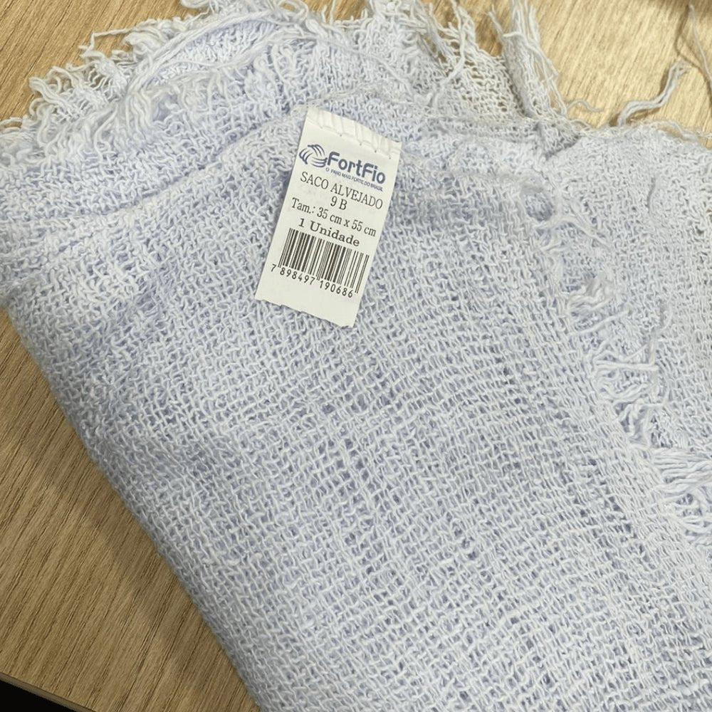 Saco Alvejado 35X55 Fort Fio 50g com 6 unidades - e - dona