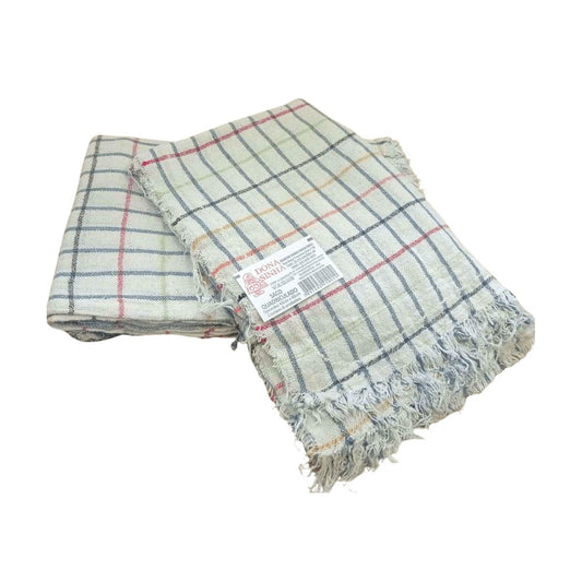 Saco Alvejado Quadriculado Dona Sinhá 43x68cm 110g com 6 unidades - e - dona
