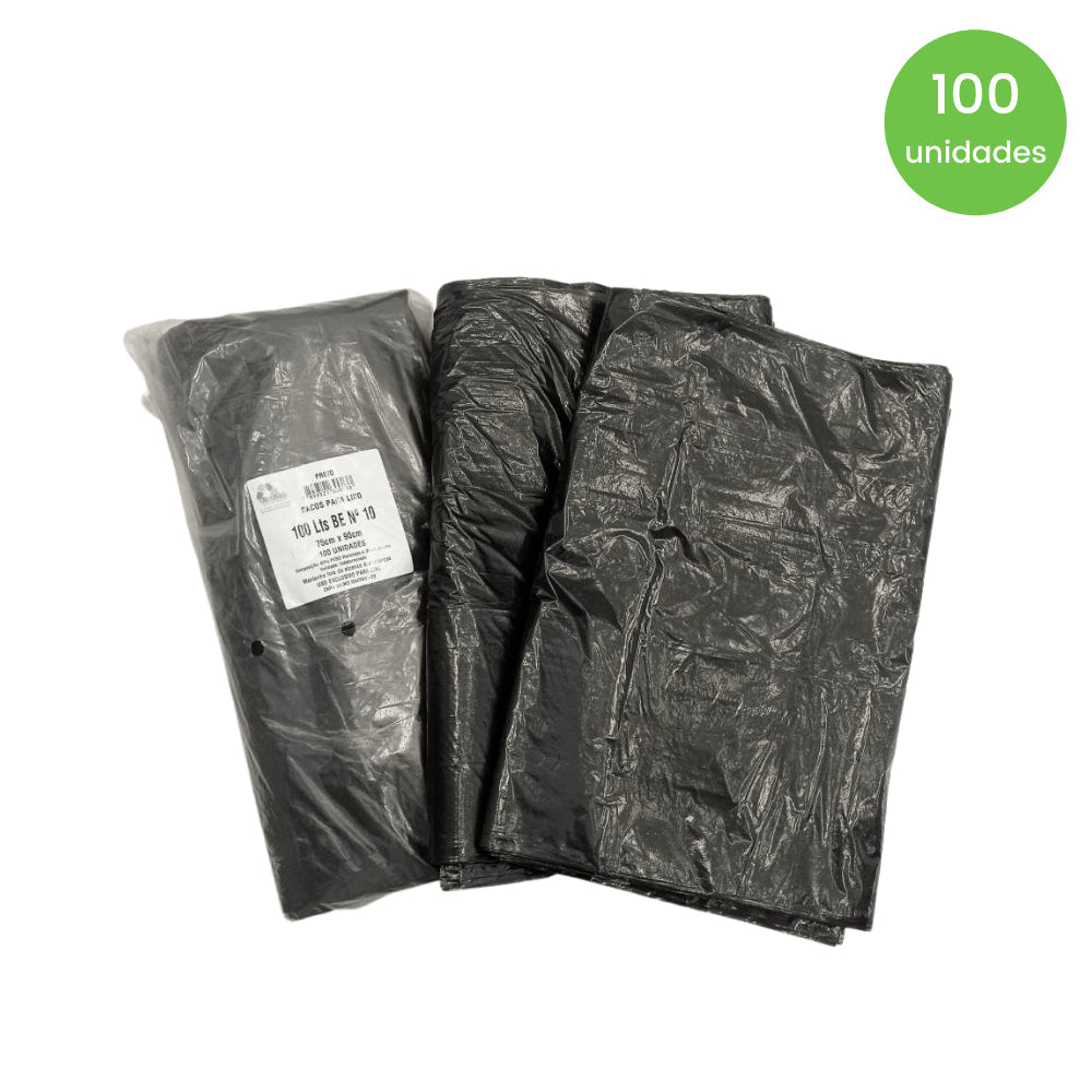 Saco de lixo 100 litros Preto Ordem 10 Tono Vale com 100 unidades - e - dona