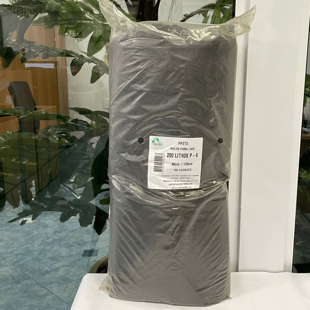 Saco de lixo 200 litros Preto P6 Tono Vale com 100 unidades - e - dona