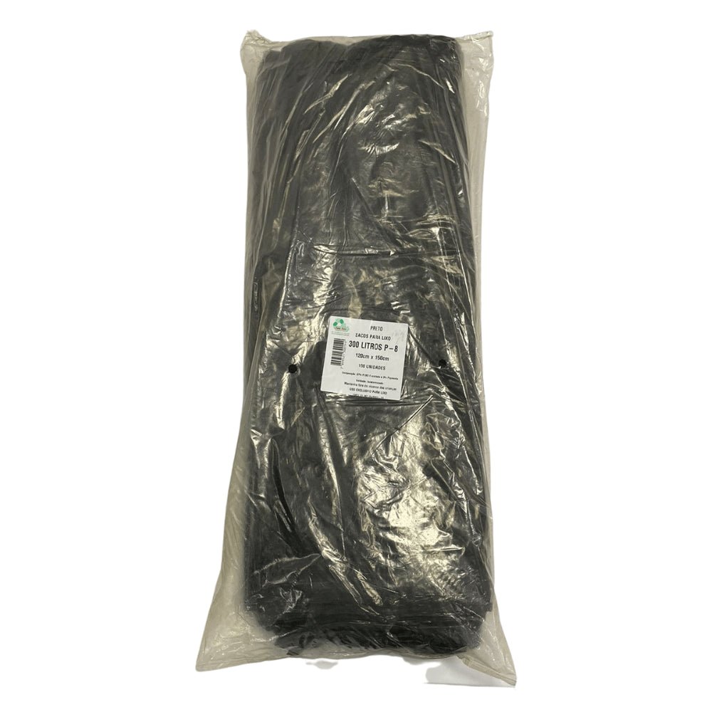 Saco de lixo 300 litros Preto P8 Tono Vale com 100 unidades - e - dona