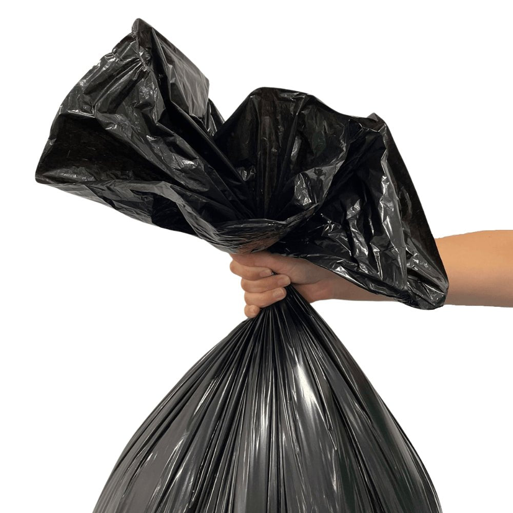 Saco de lixo Preto 100 litros Ordem 12 Boca larga Lemeplast com 100 unidades - e - dona