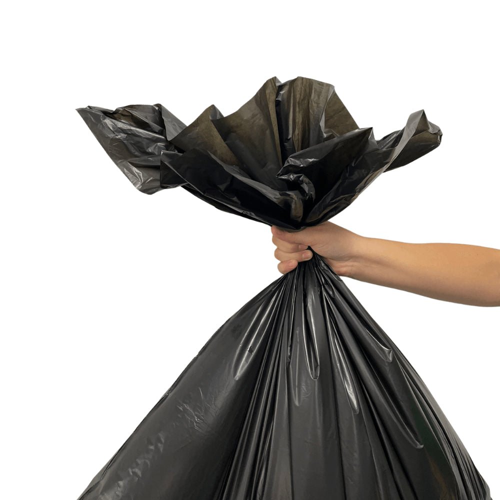 Saco de lixo preto 110 litros reciclado Reforçado Boca larga Zibag almofada com 100 unidades - e - dona