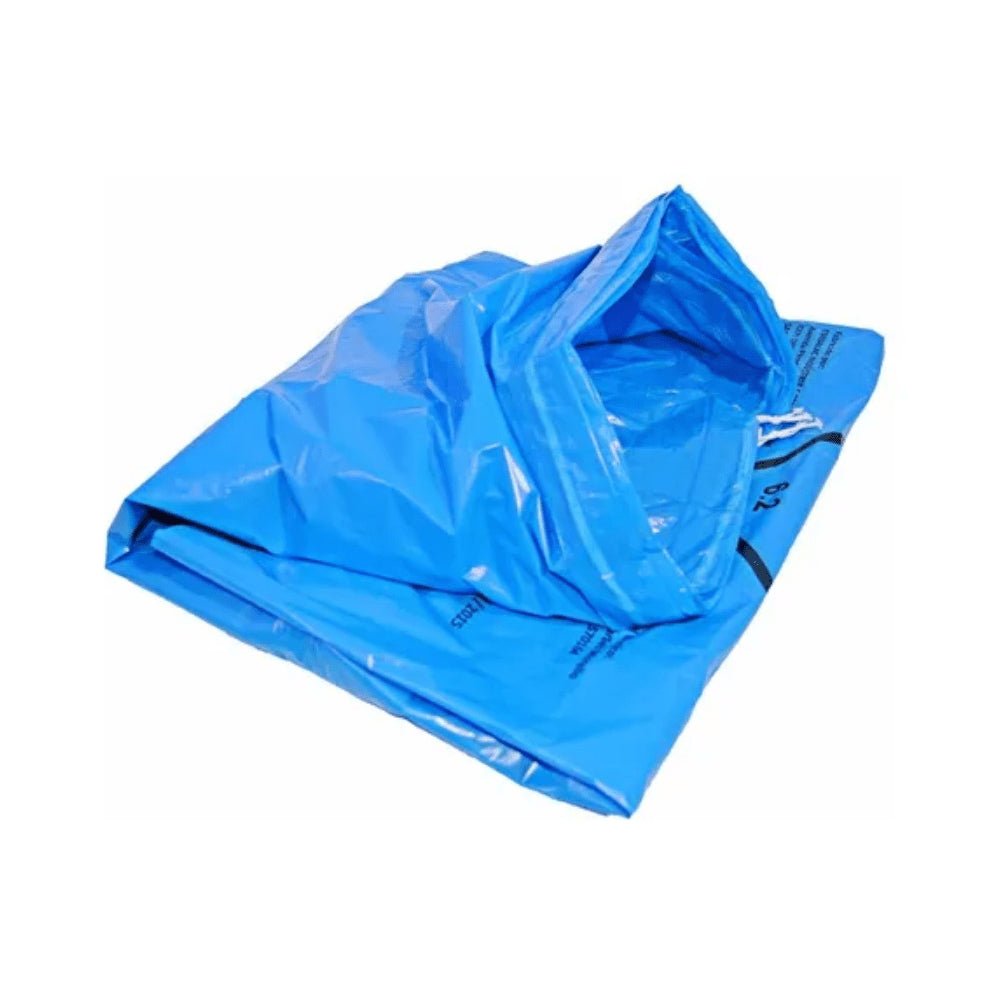Saco Hamper Azul 200 litros com fitilho Embalac com 50 unidades - e - dona