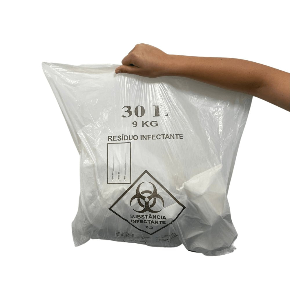 Saco para Lixo Infectante 30 litros Embalac com 100 unidades - e - dona
