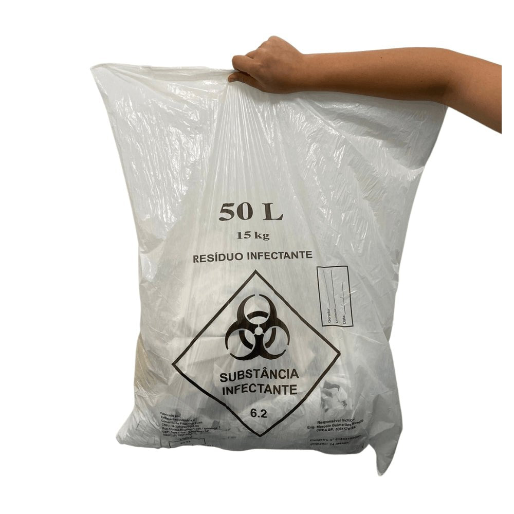 Saco para Lixo Infectante 50 litros Embalac com 100 unidades - e - dona