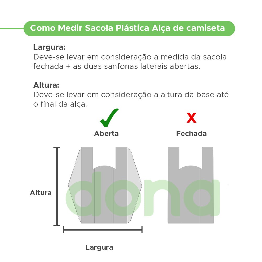 Sacola Oxi - Biodegradável Impressa 30x40 Altaplast com 1.000 unidades - e - dona