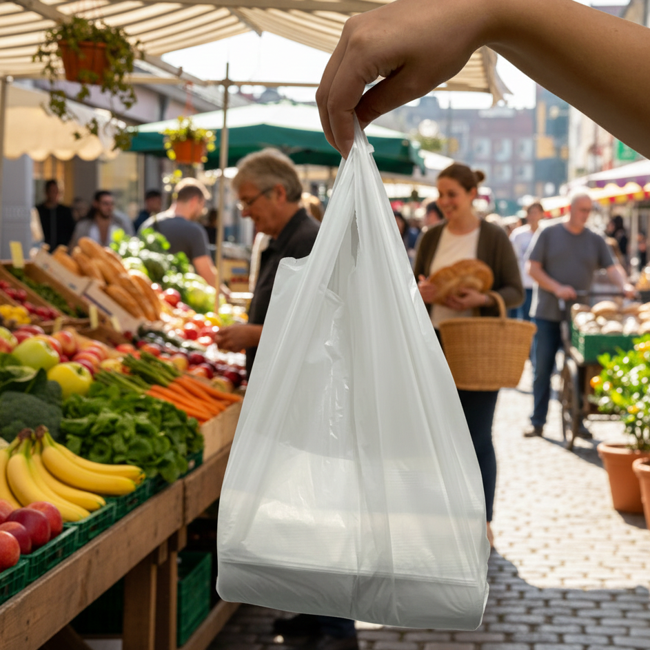 Sacola Plástica Branca 38x48 Ultraplast - e - dona