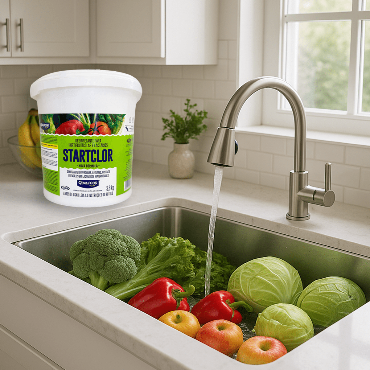 Sanitizante de Frutas e Verduras Startclor 3,6Kg - e - dona