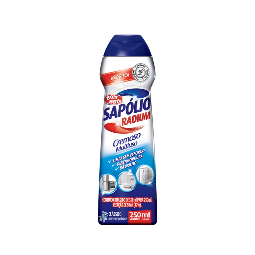 Sapólio Multiuso Cremoso Radium Clássico 250ml - e - dona