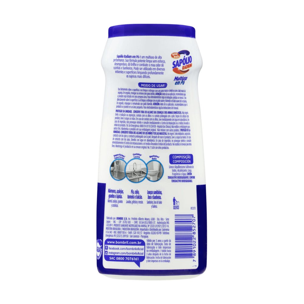 Sapólio Multiuso em Pó Radium Clássico 300g - e - dona