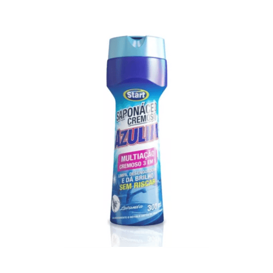 Saponáceo Cremoso Azulim 300ml Limpa sem riscar - e - dona