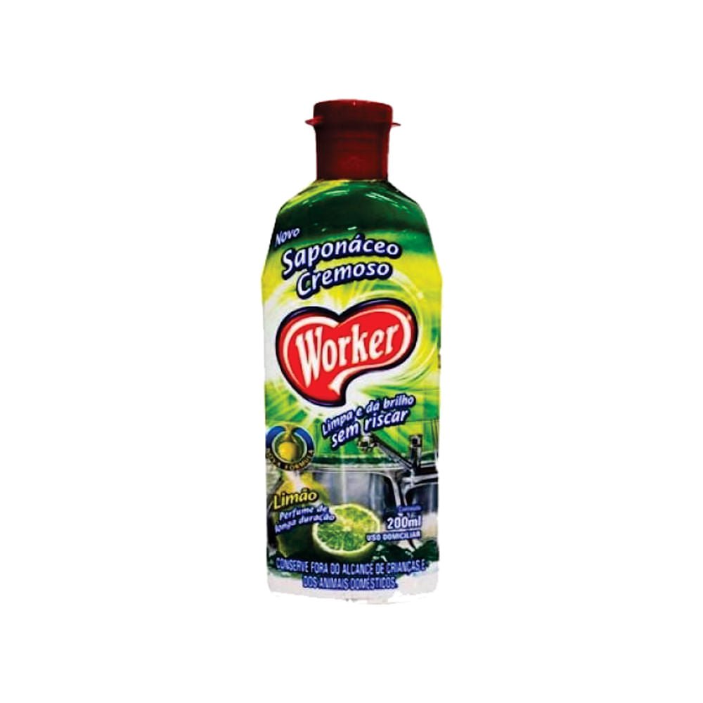 Saponáceo Cremoso de Limão Worker 200ml - e - dona