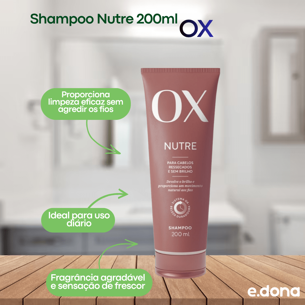 Shampoo OX Nutre 200ml - e - dona