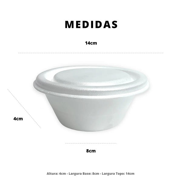 Tampa para Pote de Isopor 500ml Ultratherm com 50 unidades - e - dona