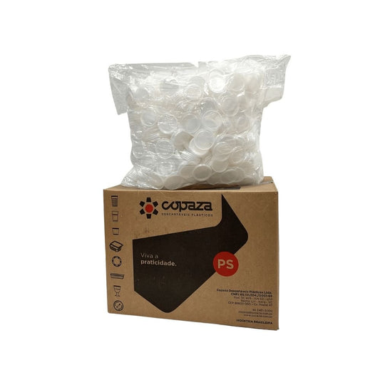 Tampa Translúcida para copo 50ml Copaza com 3.260 unidades - e - dona