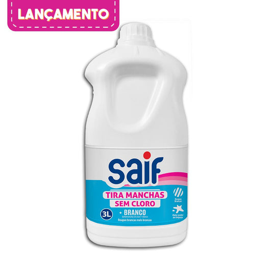Tira Manchas Sem Cloro + Branco 3L Saif - e - dona