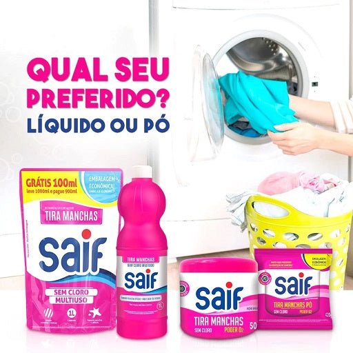 Tira Manchas Sem Cloro Multiuso 3L Saif - e - dona