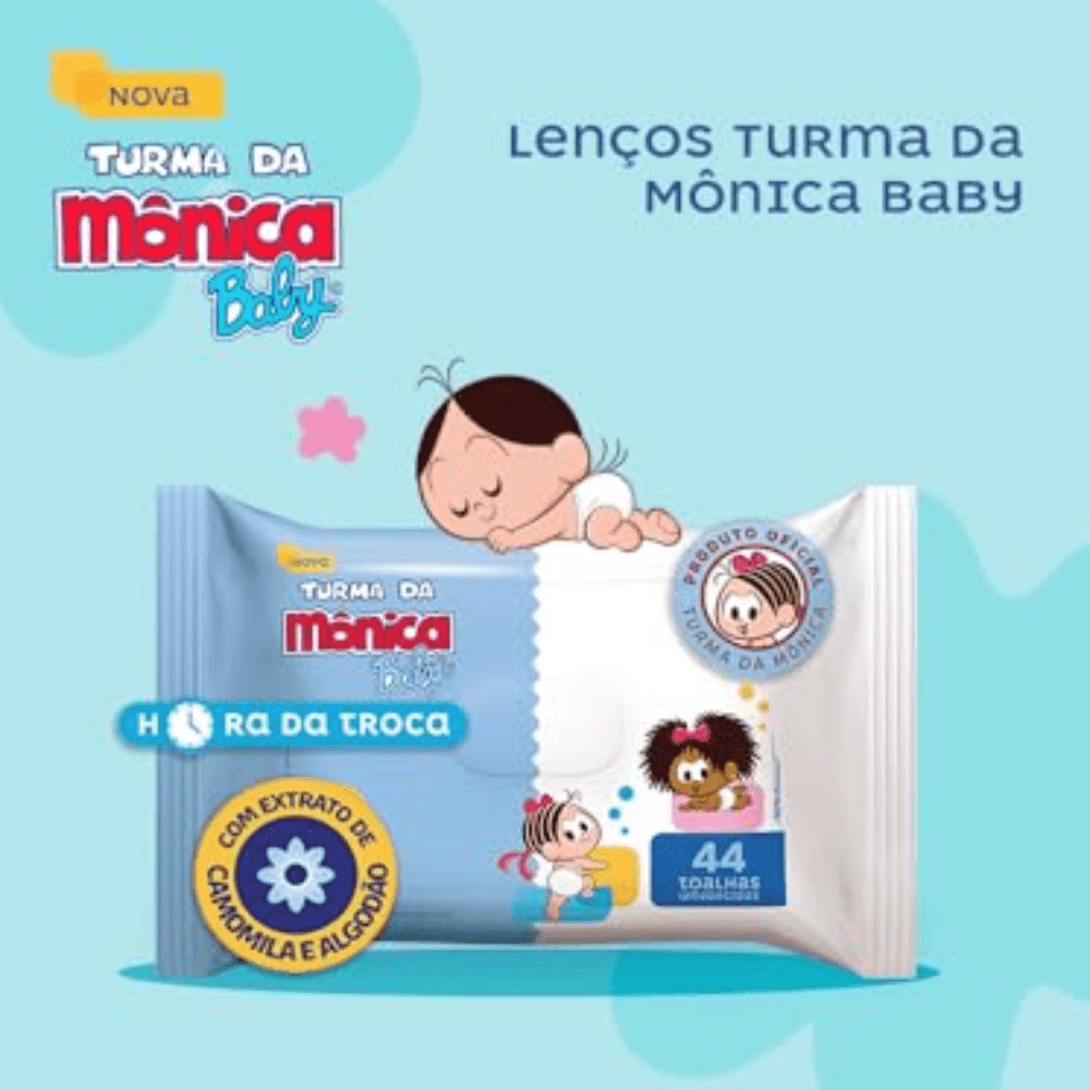 TOALHA UMEDECIDA TURMA DA MONICA C/44 C/44 - e - dona