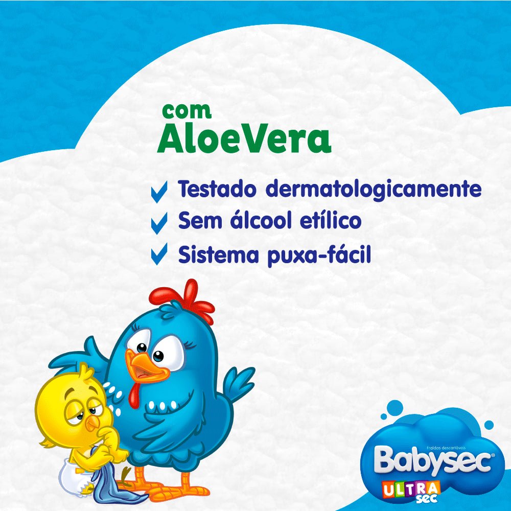 Toalha Umedecida Ultra fresh Babysec Pacote Master com 192 unidades - e - dona
