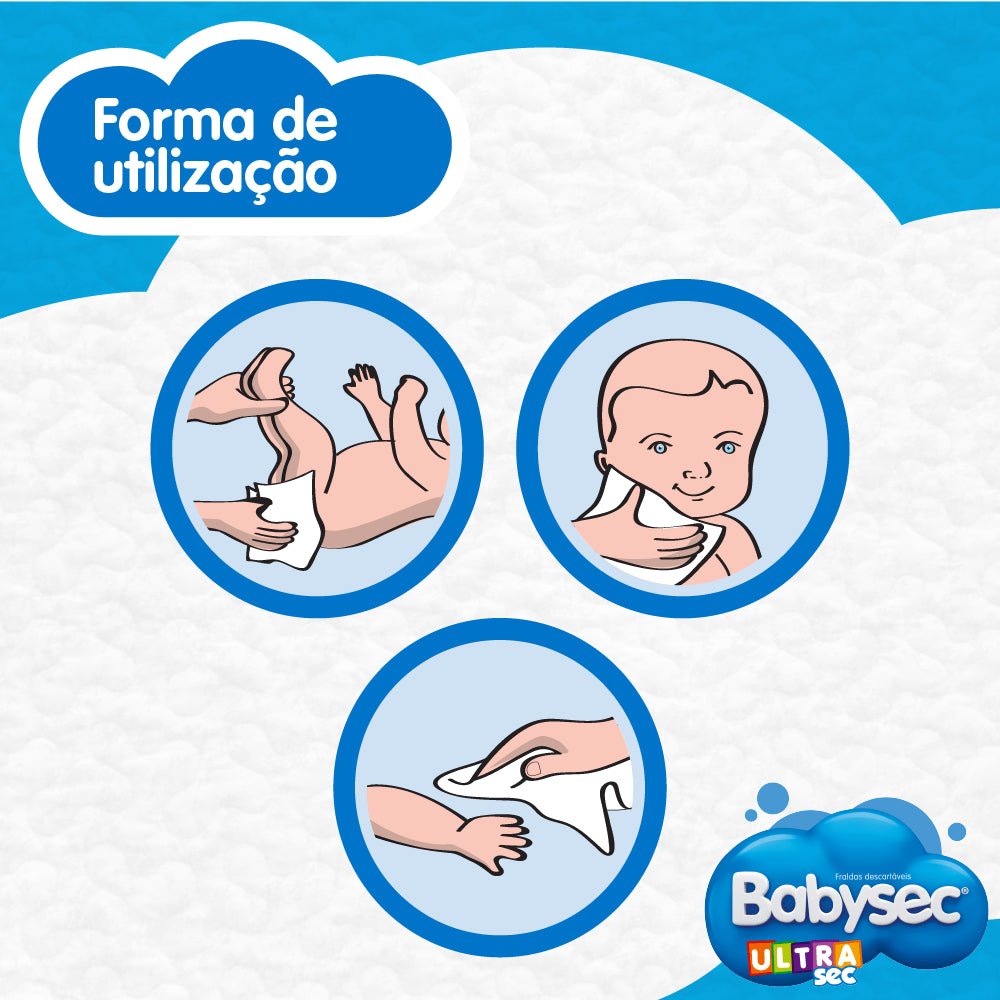 Toalha Umedecida Ultra fresh Babysec Pacote Master com 192 unidades - e - dona
