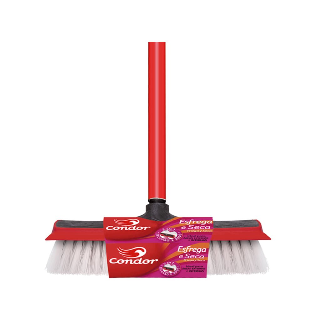 Vassoura Esfrega e Seca Condor - e - dona