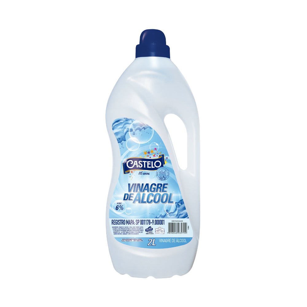 Vinagre de Álcool 6% Castelo 2 litros - e - dona