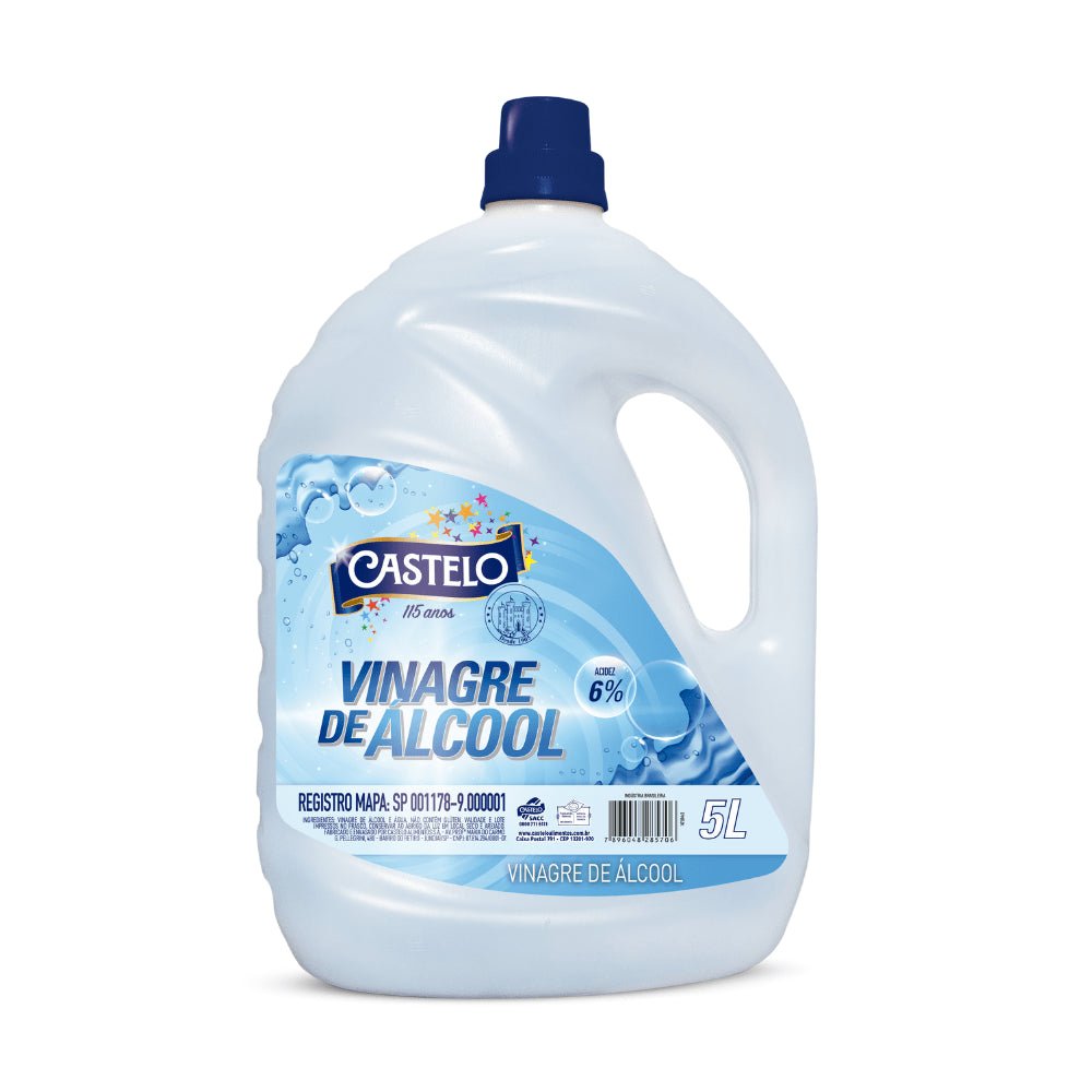 Vinagre de Álcool 6% Castelo 5 litros - e - dona