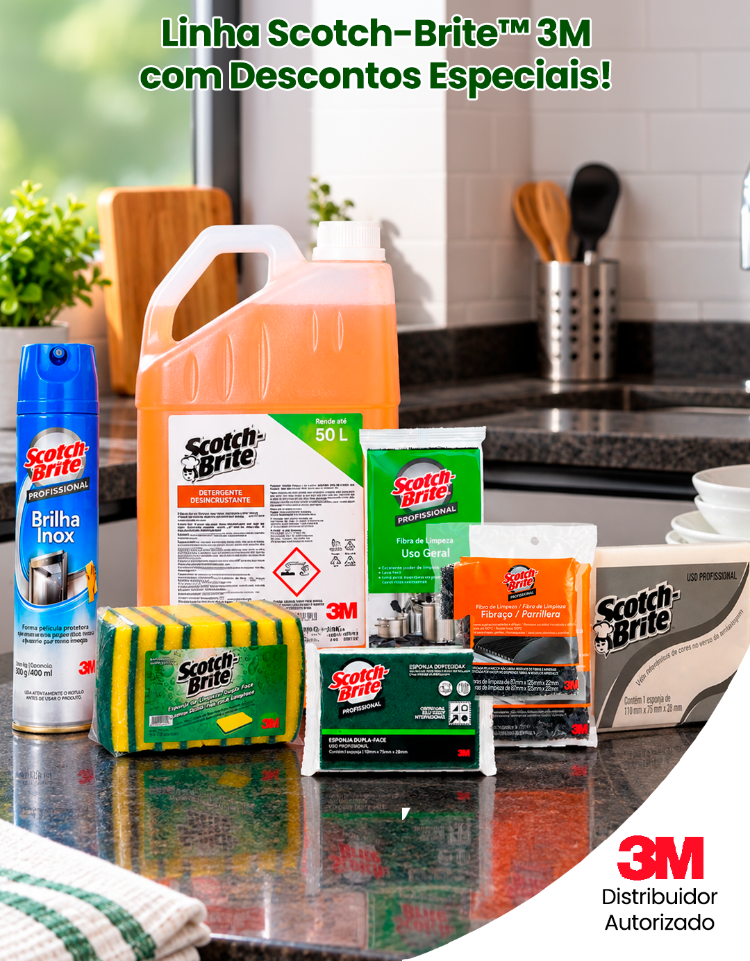 Linha Scotch-Brite™ 3M com Descontos Especiais