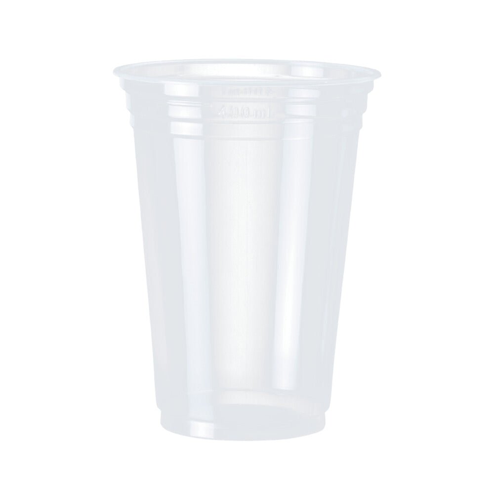 2 Pacotes de Copo 440ml PP Translúcido cristalino Liso Cristalcopo com 50 unidades - e - dona