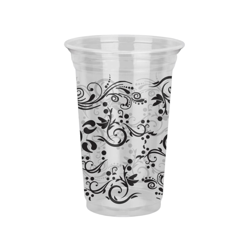 2 Pacotes de Copo de 300ml Arabesco PP Copaza com 50 unidades - Cores Sortidas - e - dona