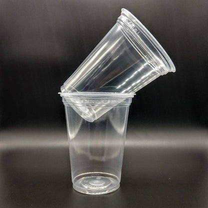 2 Pacotes de Copo de 400ml PP Transparente Liso Ultra Copos Replast com 50 unidades - e - dona
