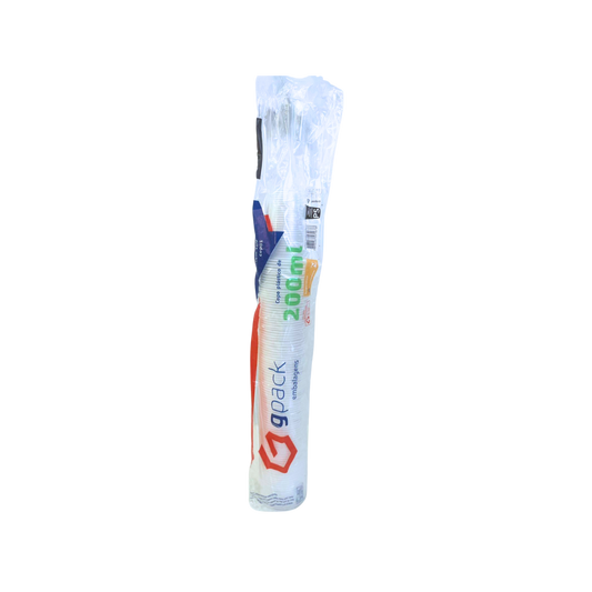 Copo 200ml Gpack Transparente PS 100 Unidades
