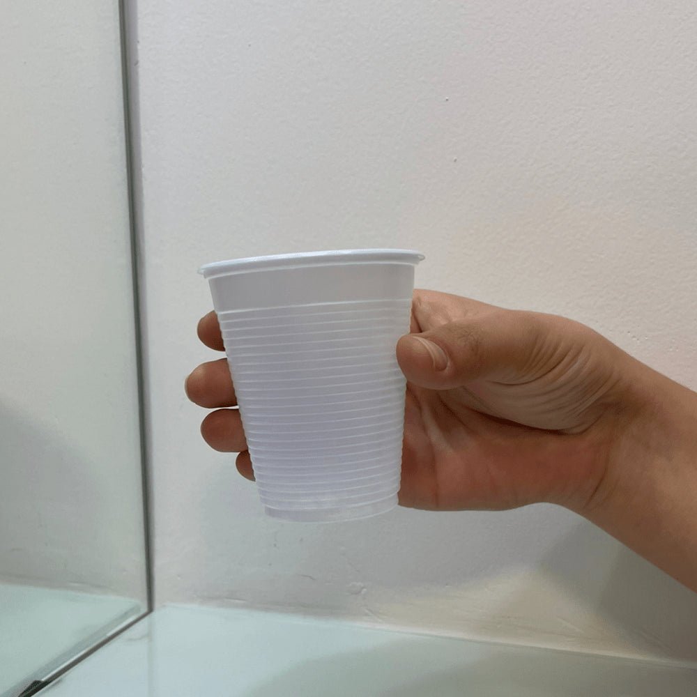 3 Pacotes de Copo de 180ml Branco PS Totalplast com 100 unidades - e - dona